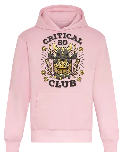 Critical 20 Club - pen and paper, rpg, dice, dragon, drache, w20 - Heavyweight Hoodie
