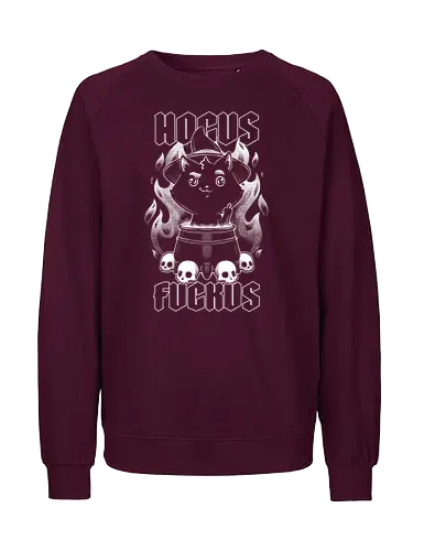 Hocus Pocus Witch Cat - Cat, Witch, Finger - Fairtrade Sweatshirt
