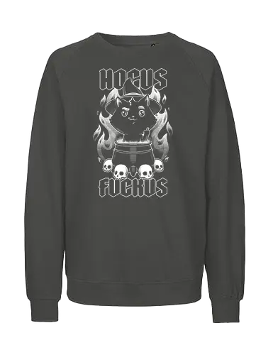 Hocus Pocus Witch Cat - Cat, Witch, Finger - Fairtrade Sweatshirt
