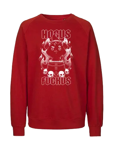 Hocus Pocus Witch Cat - Cat, Witch, Finger - Fairtrade Sweatshirt