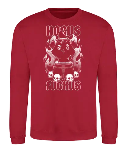 Hocus Pocus Witch Cat - Cat, Witch, Finger - Sweatshirt