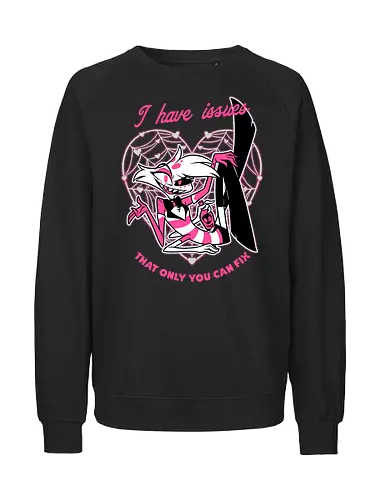 I have angel issues - Pink, Hotel, Hrt - Fairtrade Sweatshirt