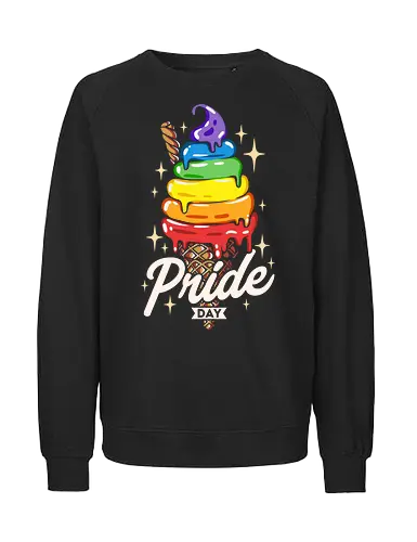 Pride Ice Cream - rainbow, regenboden, pride, lgbtq, queer - Fairtrade Sweatshirt