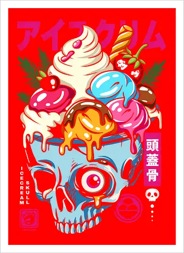 Skull Ice Cream Bowl