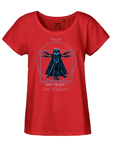 Vitruvian Helmet - vitruvian man, davinci, spaceballs, mashup, helmchen - Fairtrade Girl Shirt