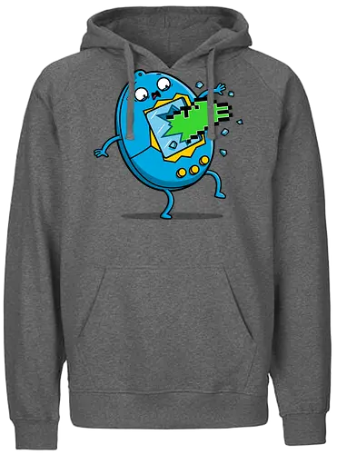 Screenburster! - 90s, tamagotchi, alien, burst - Fairtrade Hoodie