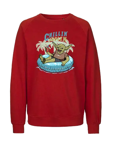 Chillin' Goblin - summer, urlaub, goblin, holiday - Fairtrade Sweatshirt