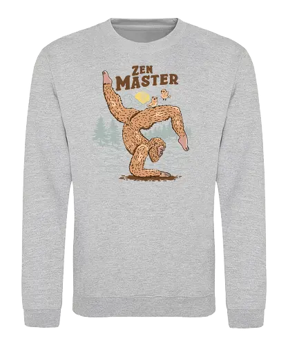 Zen Master - bigfoot, zen, yoga - Sweatshirt