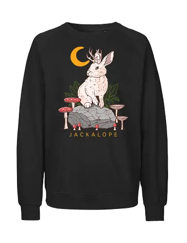 Jackalope - Fabelwesen, Hasenbock, Wolpertinger, Crture - Fairtrade Sweatshirt