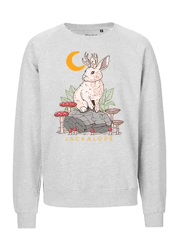 Jackalope - Fabelwesen, Hasenbock, Wolpertinger, Crture - Fairtrade Sweatshirt