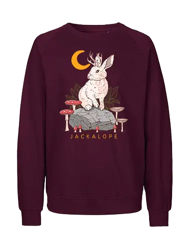 Jackalope - Fabelwesen, Hasenbock, Wolpertinger, Crture - Fairtrade Sweatshirt