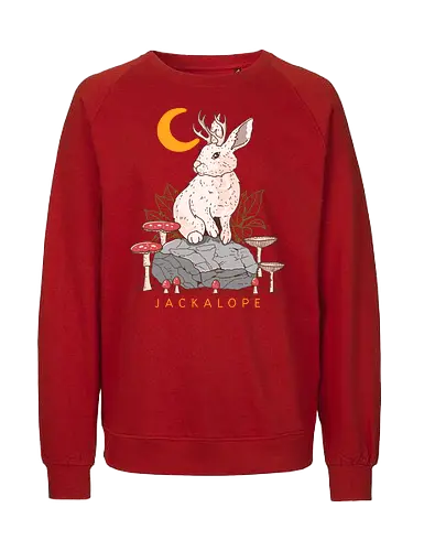 Jackalope - Fabelwesen, Hasenbock, Wolpertinger, Crture - Fairtrade Sweatshirt