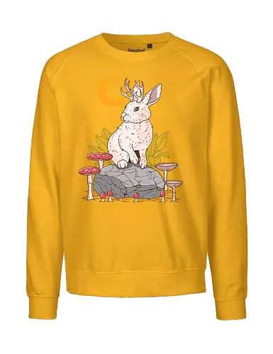 Jackalope - Fabelwesen, Hasenbock, Wolpertinger, Crture - Fairtrade Sweatshirt