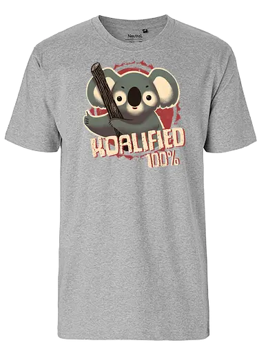 100% Koalified - koala, quality, qualified, cute, sl - Fairtrade T-Shirt