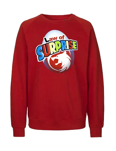 Law of Surprise - surprise, egg, überraschung, witcher, gaming - Fairtrade Sweatshirt