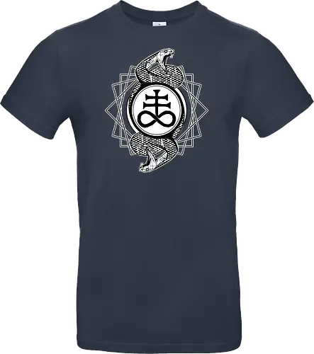 Leviathan cross with serpents