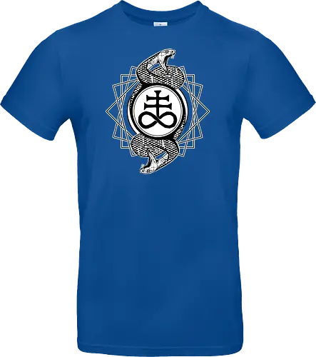 Leviathan cross with serpents