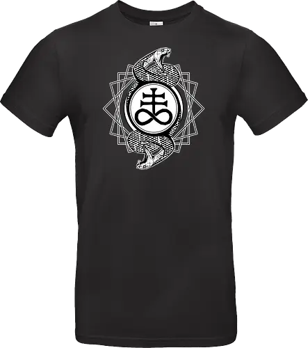 Leviathan cross with serpents