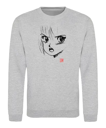 80's manga face - Cute - Sweatshirt
