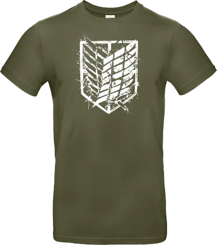 Exploration Battalion - attack, titan, anime, manga - Standard T-Shirt