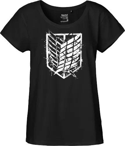 Exploration Battalion - attack, titan, anime, manga - Fairtrade Girl Shirt