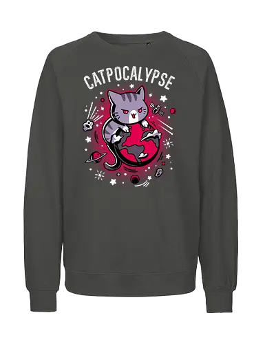 Total Catpocalypse - cat, katze, apokalypse, weltuntergang - Fairtrade Sweatshirt
