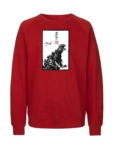 Kaiju Concept Blanc - Monster, Airplane - Fairtrade Sweatshirt
