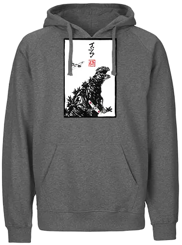 Kaiju Concept Blanc - Monster, Airplane - Fairtrade Hoodie