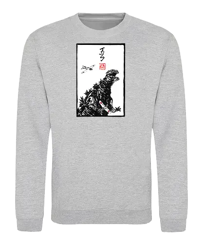 Kaiju Concept Blanc - Monster, Airplane - Sweatshirt