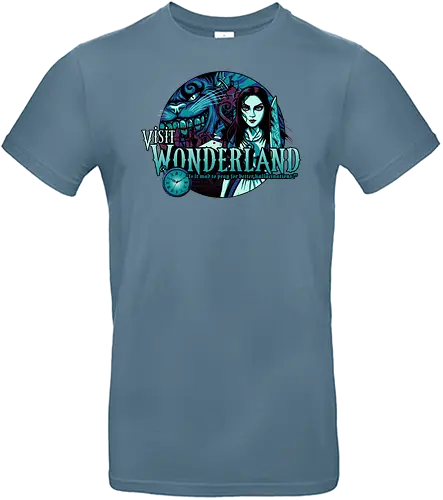 Visit Wonderland - alice, wunderland, cheshire cat, katze, maComiconsoles - Standard T-Shirt