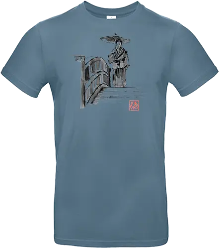 Samurai on the bridge - Warrior - Standard T-Shirt