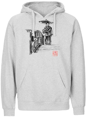 Samurai on the bridge - Warrior - Fairtrade Hoodie