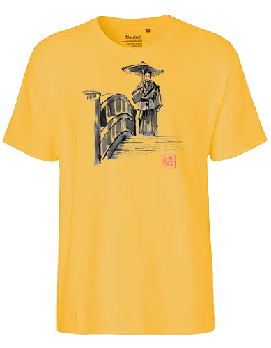 Samurai on the bridge - Warrior - Fairtrade T-Shirt
