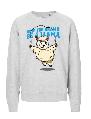 Drama Llama - drama, llama, chill, cute - Fairtrade Sweatshirt