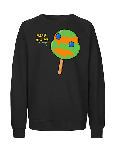 Mutant Ice Cream - turtle, michelangelo, mutant, pizza, eis - Fairtrade Sweatshirt