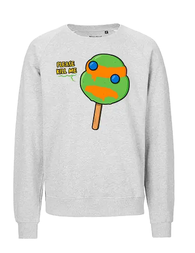 Mutant Ice Cream - turtle, michelangelo, mutant, pizza, eis - Fairtrade Sweatshirt