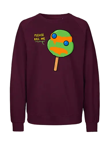 Mutant Ice Cream - turtle, michelangelo, mutant, pizza, eis - Fairtrade Sweatshirt