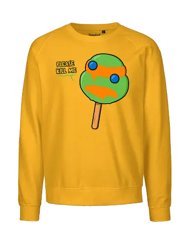 Mutant Ice Cream - turtle, michelangelo, mutant, pizza, eis - Fairtrade Sweatshirt