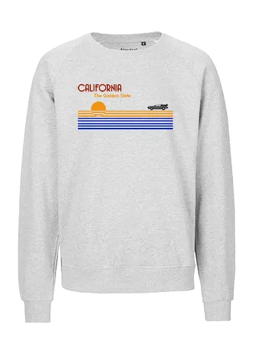 California - golden state, back, future, bttf, delorn - Fairtrade Sweatshirt
