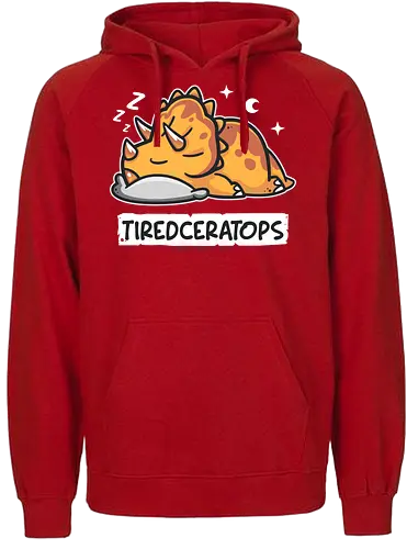 Tiredceratops - triceratops, dino, dinosaur, müde - Fairtrade Hoodie