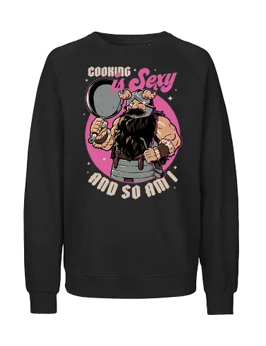 Cooking is sexy - dwarf, zwerg, dungeon, meshi, delicious - Fairtrade Sweatshirt