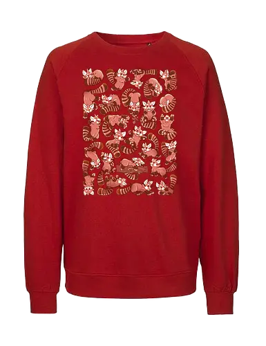 So Many Red Pandas - Cute, Panda, Bear - Fairtrade Sweatshirt