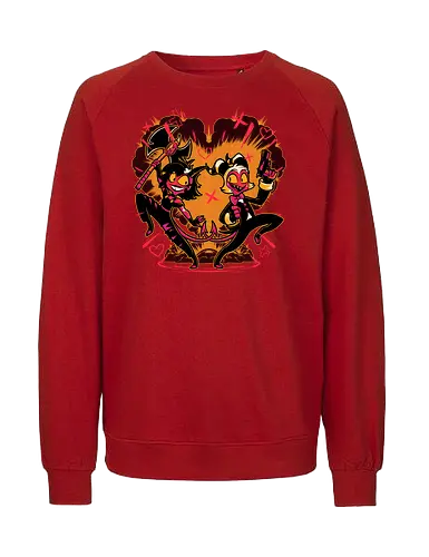 Hell couple animation - Hell, Millie, Moxxie - Fairtrade Sweatshirt