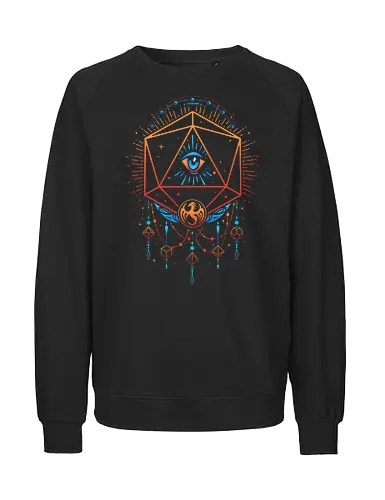 Occult Dice - Eye, Colorful, Pheonix - Fairtrade Sweatshirt