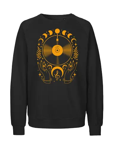 Occult Moon Vinyl - Clef, Magic - Fairtrade Sweatshirt