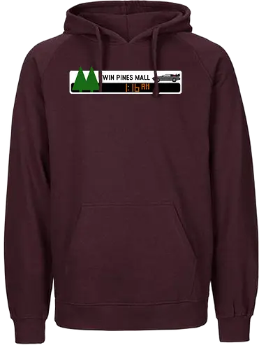 Twin Pines Vintage Art - retro, movie, future, bttf - Fairtrade Hoodie