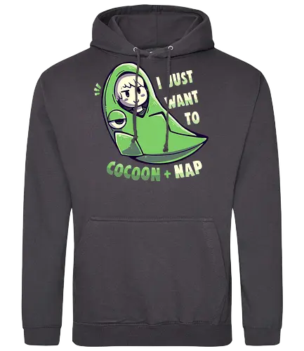 Cocoon and Nap - kokon, nap, schlafen, pocket, monster - Standard Hoodie