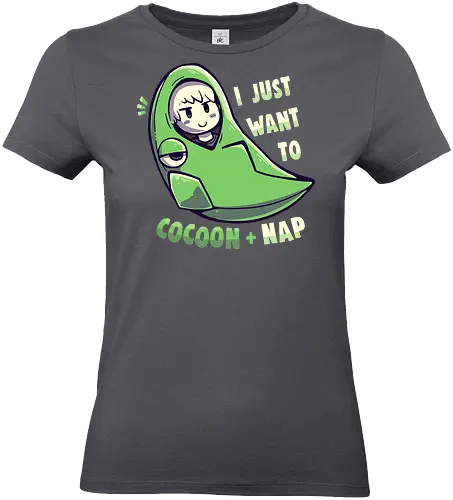 Cocoon and Nap - kokon, nap, schlafen, pocket, monster - Standard T-Shirt (Frauen)