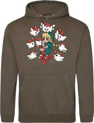 Chicken Queen - chicken, huhn, hero of time, gaming - Standard Hoodie