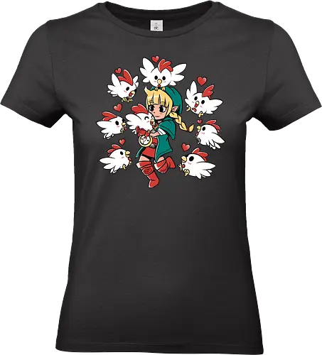 Chicken Queen - chicken, huhn, hero of time, gaming - Standard T-Shirt (Frauen)